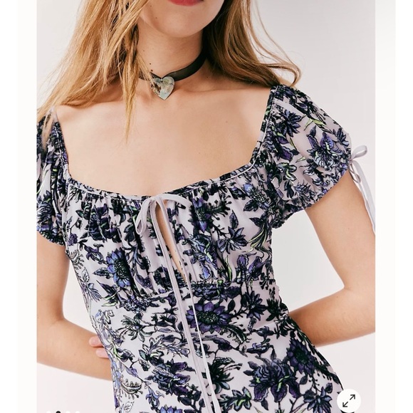Free People Fawna Floral Burnout Midi Dress - Picture 4 of 4